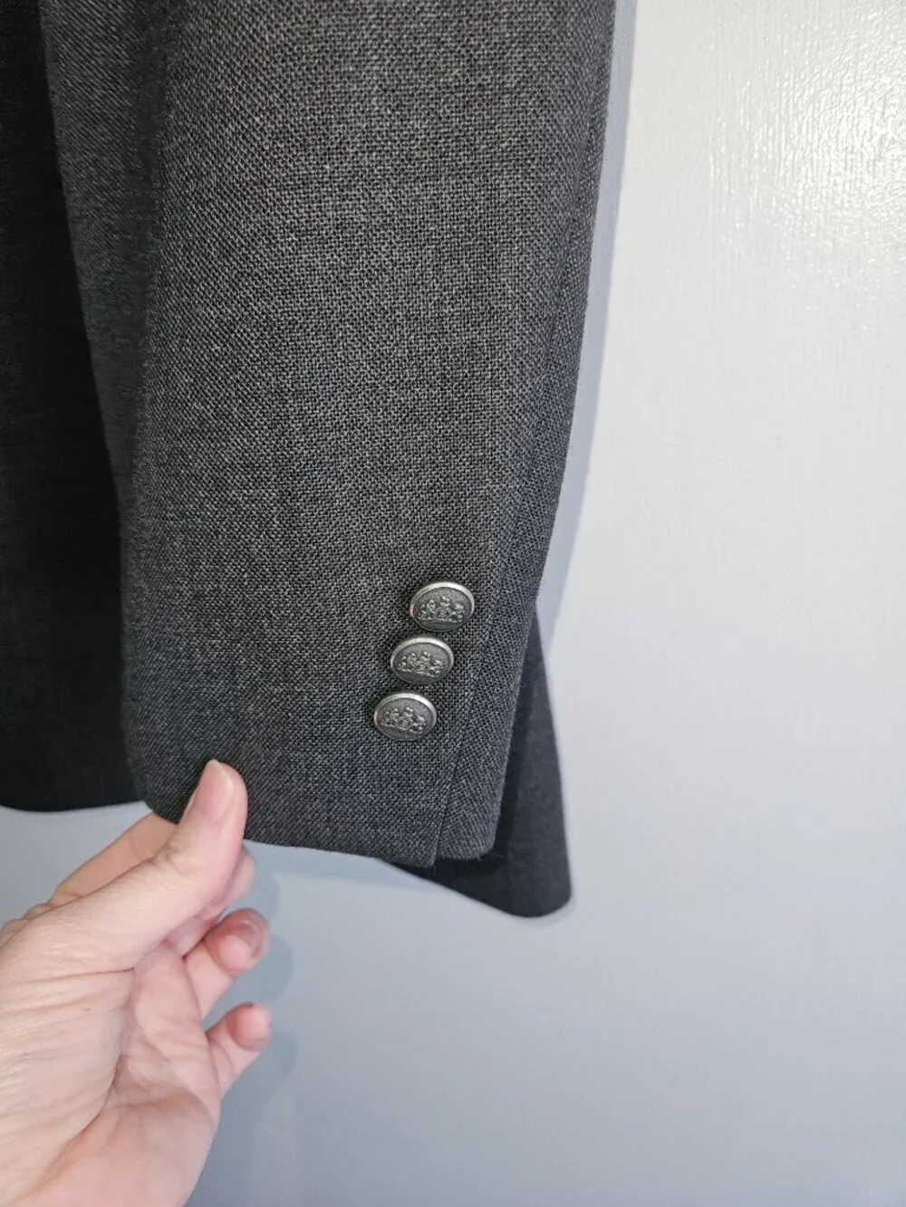 Stafford Gray 2-Button 42R Sport Coat